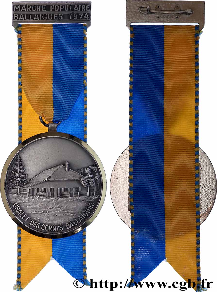SUISSE - CANTON DU VALAIS Médaille, Marche populaire TTB+