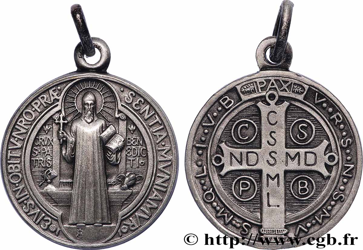 MÉDAILLES RELIGIEUSES Médaille, Saint Benoît SUP