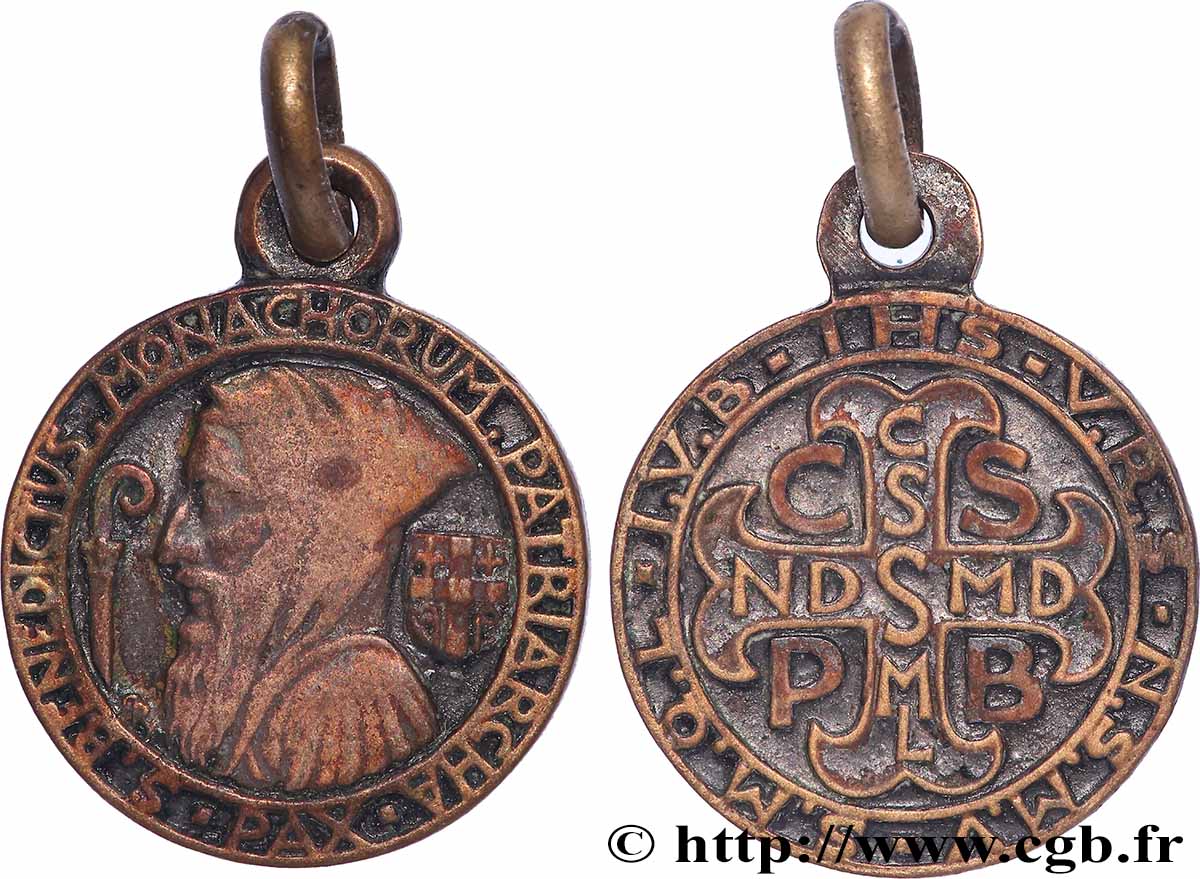 MÉDAILLES RELIGIEUSES Médaille, Saint Benoît TTB
