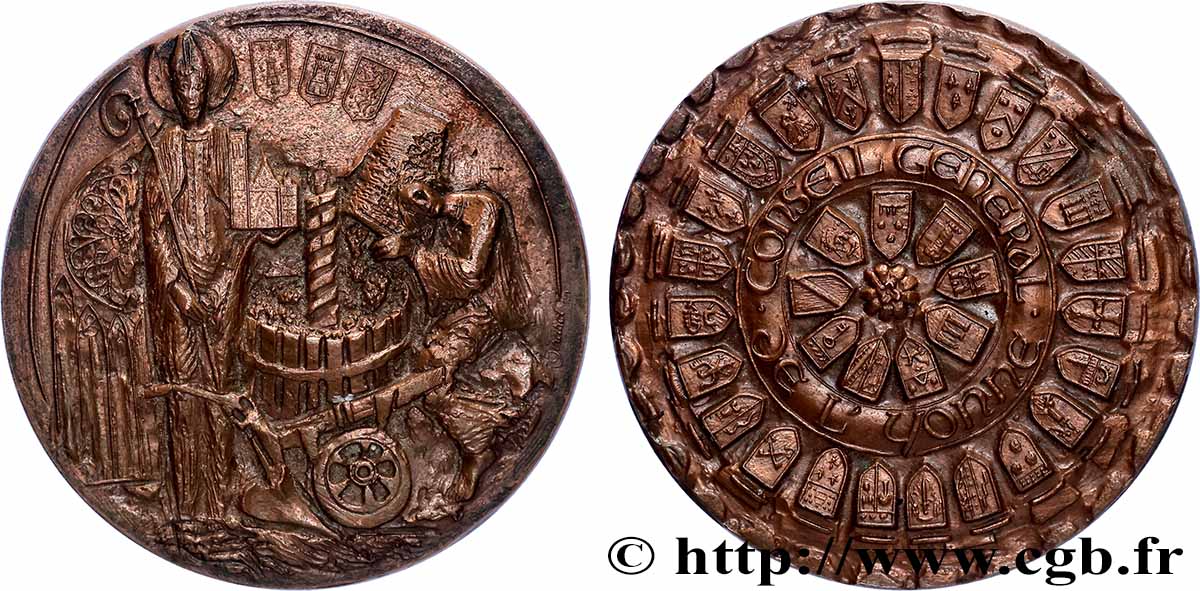 CONSEIL GÉNÉRAL, DÉPARTEMENTAL OU MUNICIPAL - CONSEILLERS Médaille, Conseil général de l’Yonne TTB