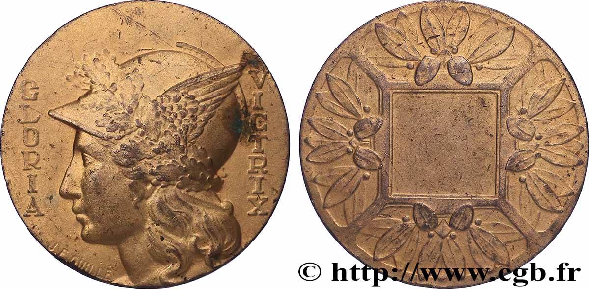 TROISIÈME RÉPUBLIQUE Médaille, Gloria Victrix TTB