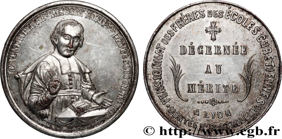 TROISIÈME RÉPUBLIQUE Médaille de mérite, Pensionnat des frères des écoles chrétiennes TTB