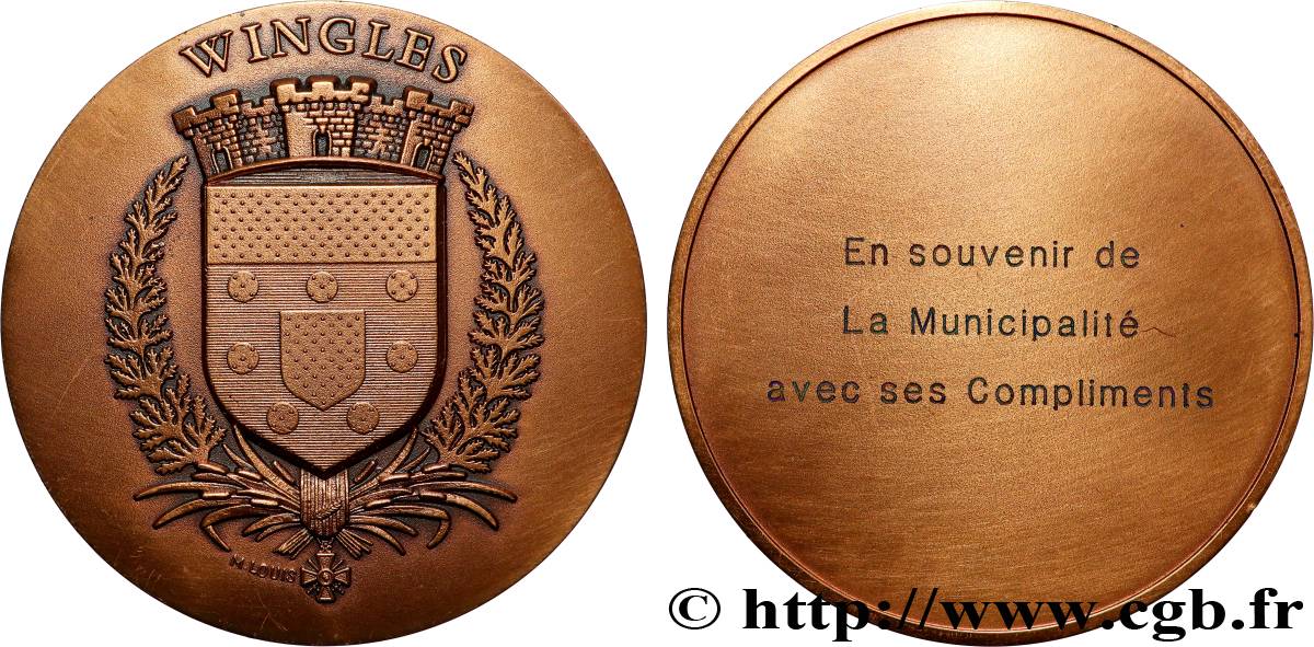 CINQUIÈME RÉPUBLIQUE Médaille, Wingles SUP