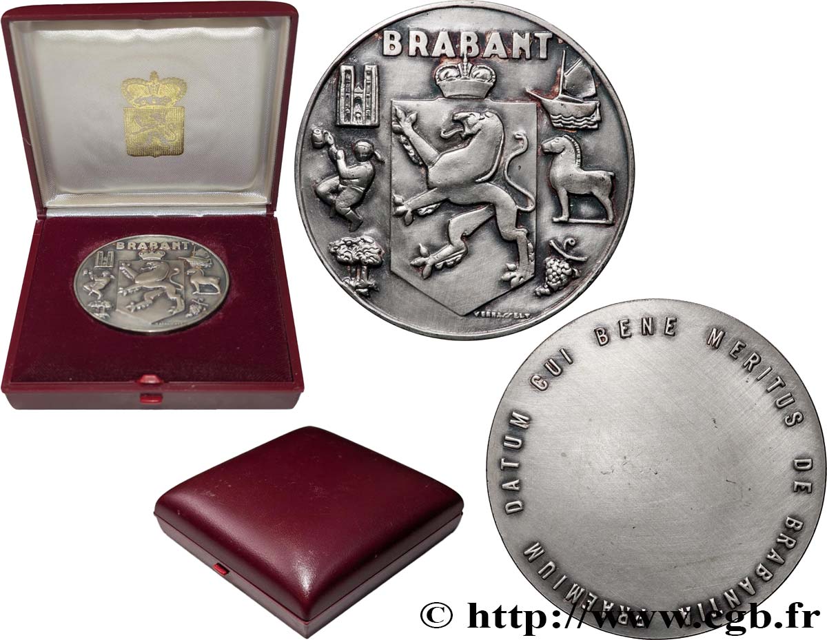 BELGIQUE Médaille, Province de Brabant TTB+