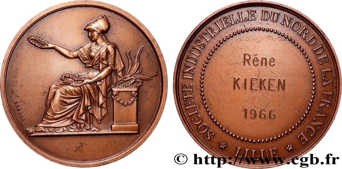 QUATRIÈME RÉPUBLIQUE Médaille de récompense, Société industrielle SUP