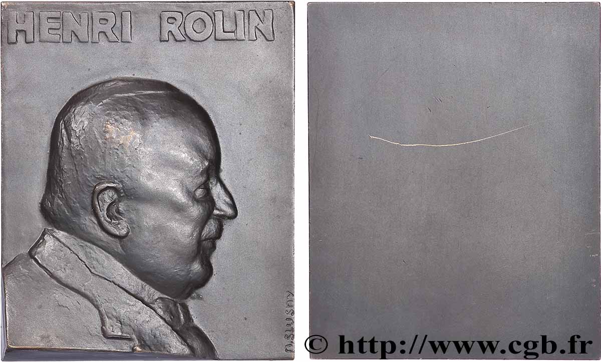 BELGIEN Médaille, Henri Rolin fVZ