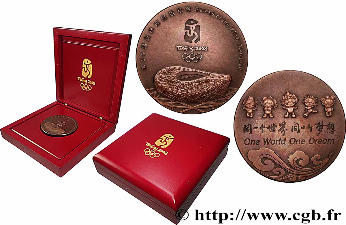 CHINE Médaille, Jeux Olympiques, One World One Dream SUP