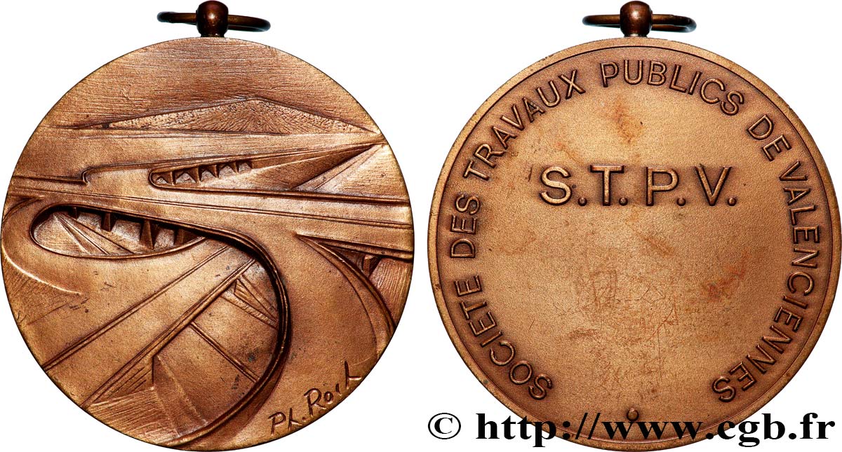 ENTREPRISES, INDUSTRIES ET COMMERCES DIVERS Médaille, Société des travaux publics TTB+