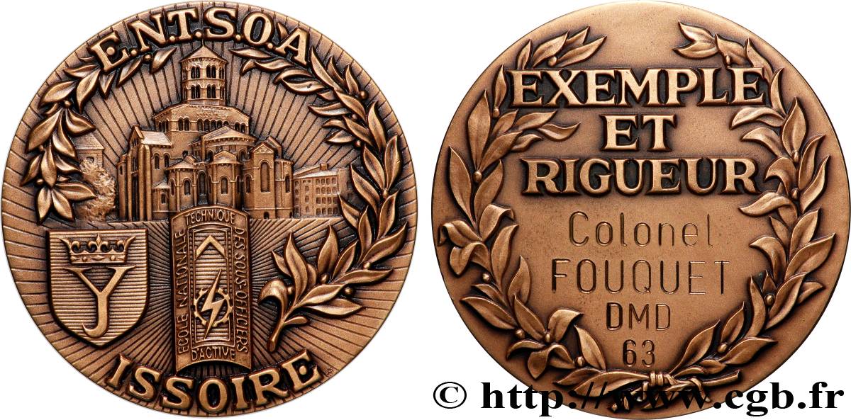CINQUIÈME RÉPUBLIQUE Médaille, École nationale technique des sous-officiers d’active SUP