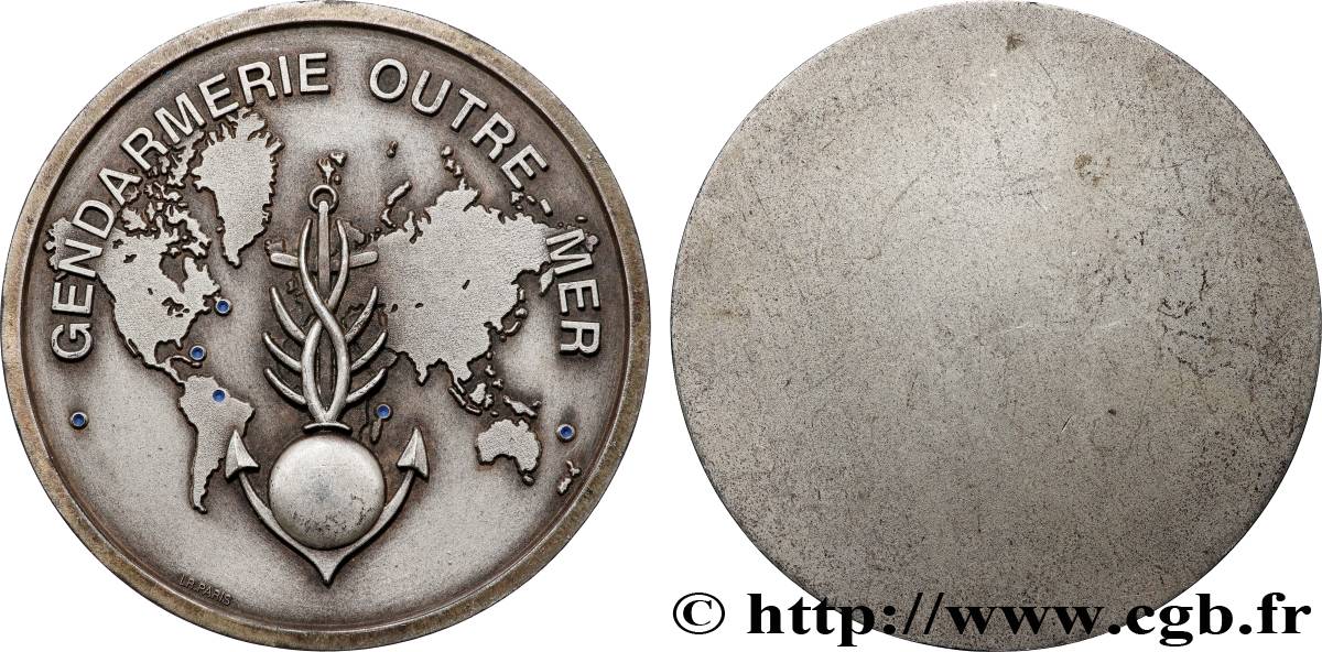 QUINTA REPUBLICA FRANCESA Médaille, Gendarmerie outre-mer MBC+