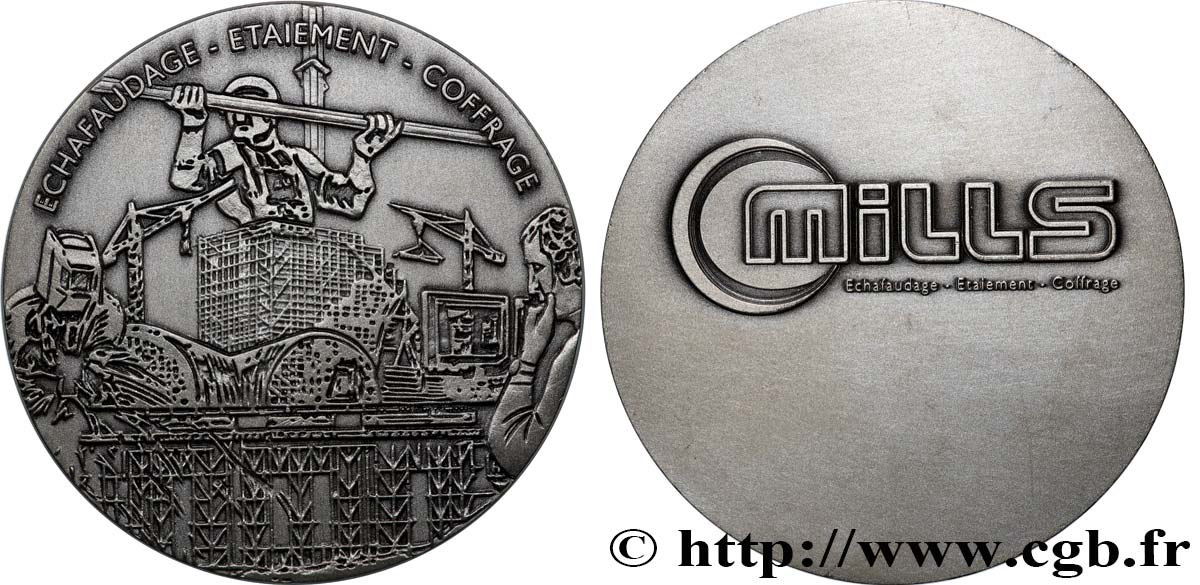CINQUIÈME RÉPUBLIQUE Médaille, Mills TTB+