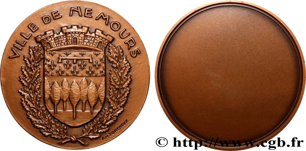 FUNFTE FRANZOSISCHE REPUBLIK Médaille, Nemours VZ