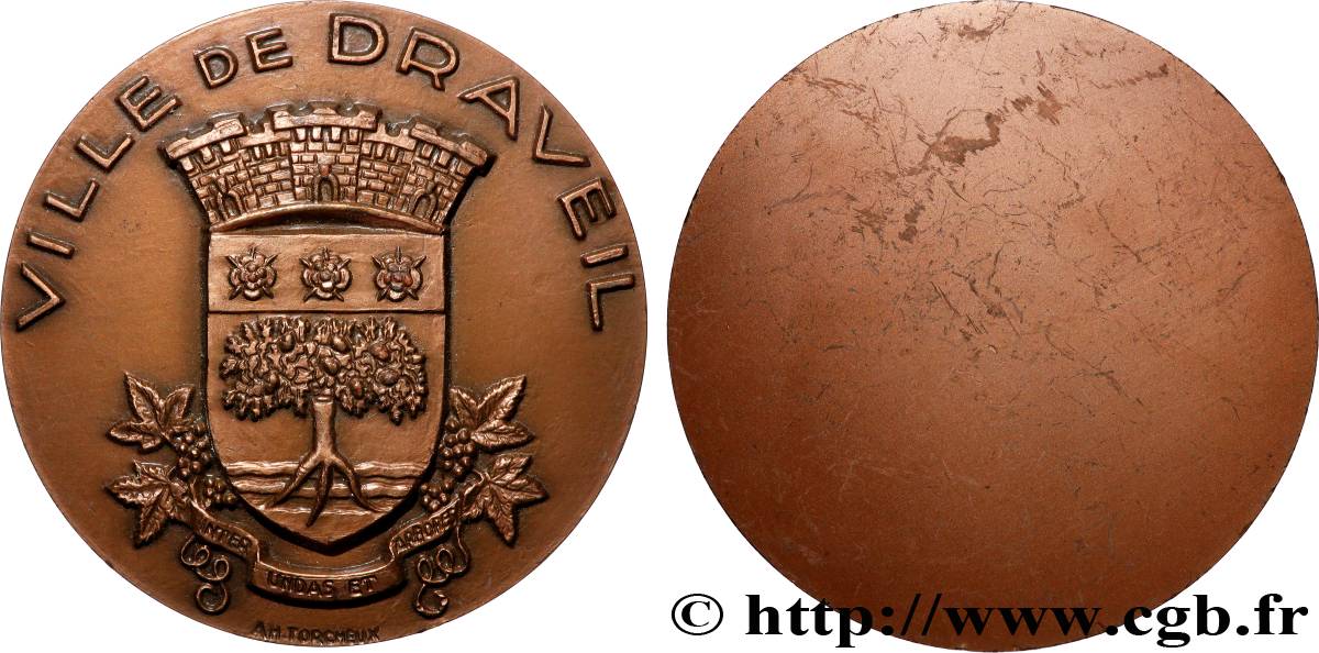 V REPUBLIC Médaille, Ville de Draveil AU