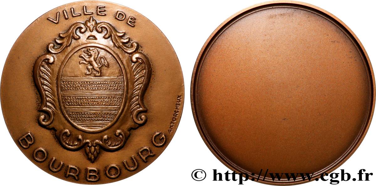 CINQUIÈME RÉPUBLIQUE Médaille, Ville de Bourbourg SUP