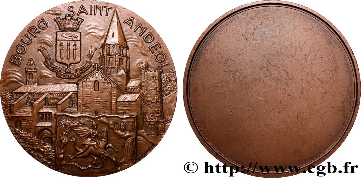 QUINTA REPUBLICA FRANCESA Médaille, Bourg-Saint-Andéol MBC+