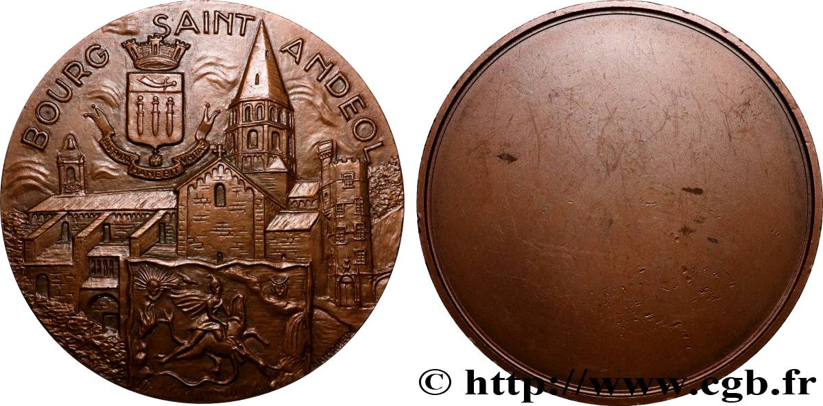 CINQUIÈME RÉPUBLIQUE Médaille, Bourg-Saint-Andéol TTB+