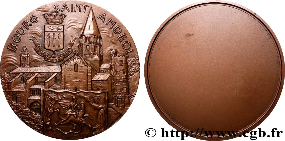 CINQUIÈME RÉPUBLIQUE Médaille, Bourg-Saint-Andéol TTB+