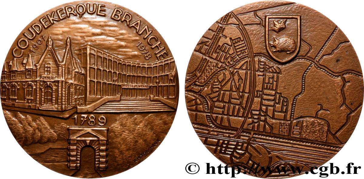 CINQUIÈME RÉPUBLIQUE Médaille, Coudekerque-Branche SUP