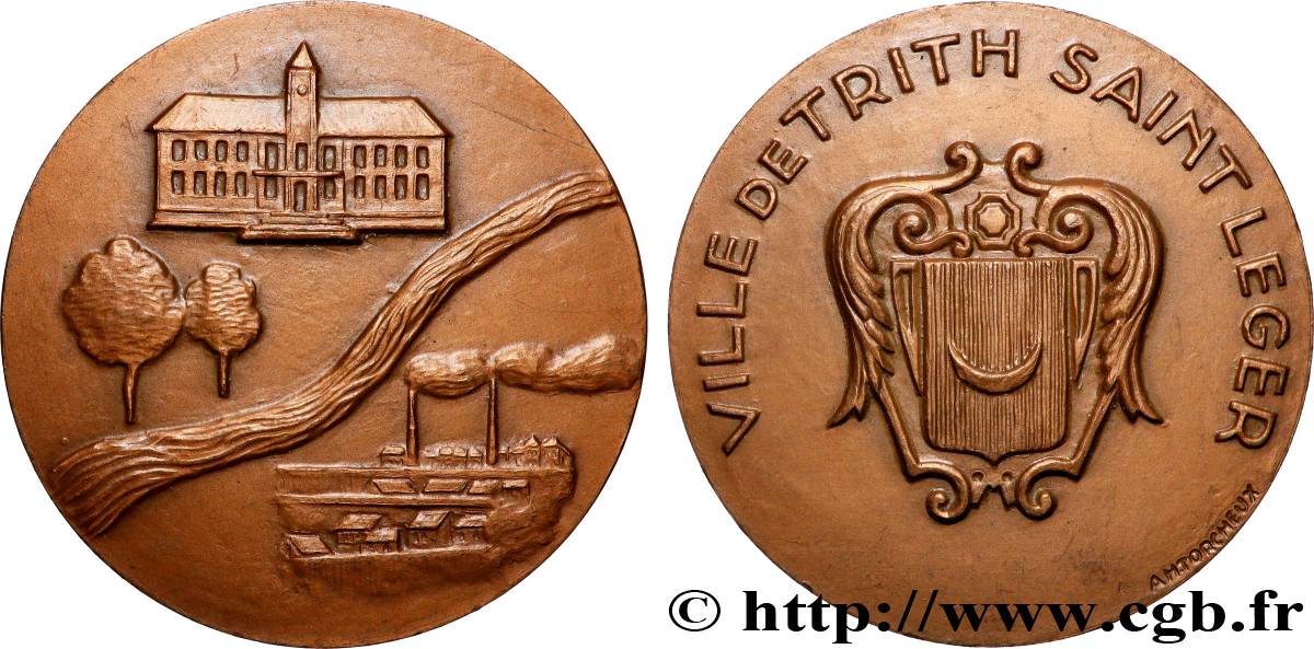FUNFTE FRANZOSISCHE REPUBLIK Médaille, Ville de Trith-Saint-Léger fVZ