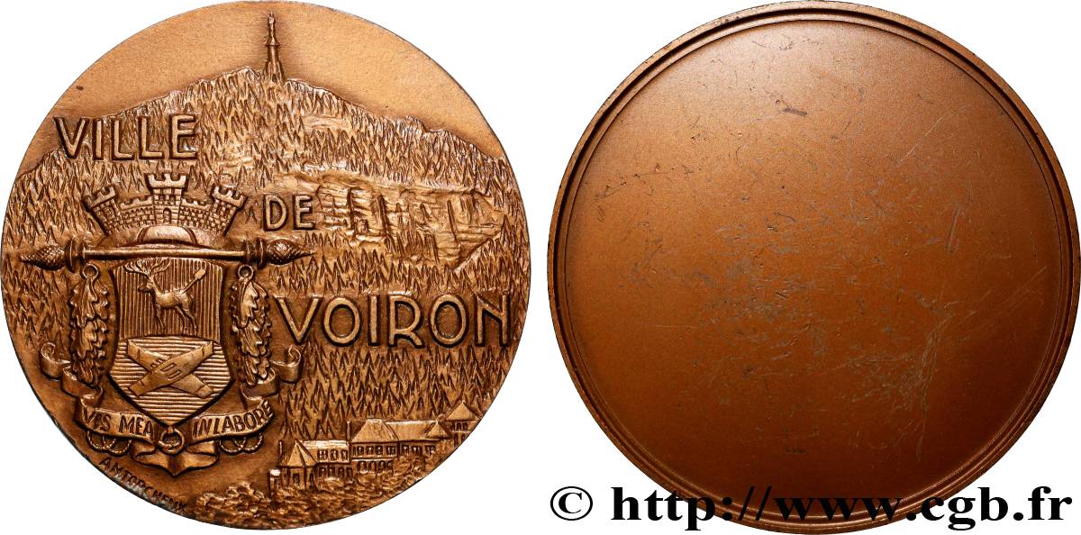 FUNFTE FRANZOSISCHE REPUBLIK Médaille, Voiron VZ/fVZ