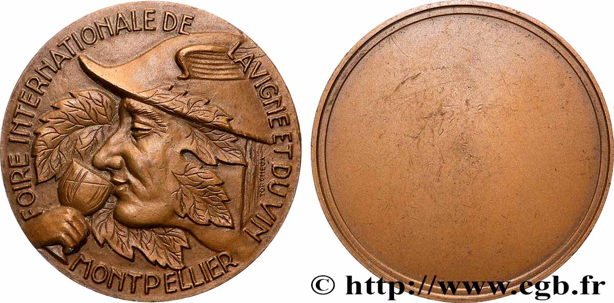 V REPUBLIC Médaille, Foire internationale de la vigne et du vin AU