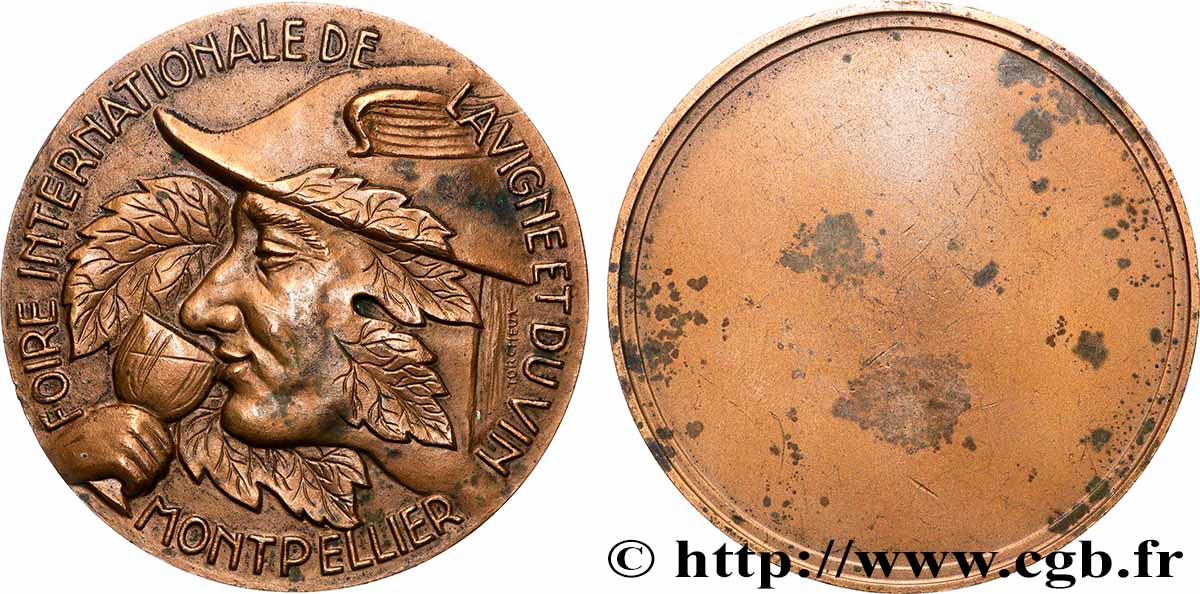 FUNFTE FRANZOSISCHE REPUBLIK Médaille, Foire internationale de la vigne et du vin SS
