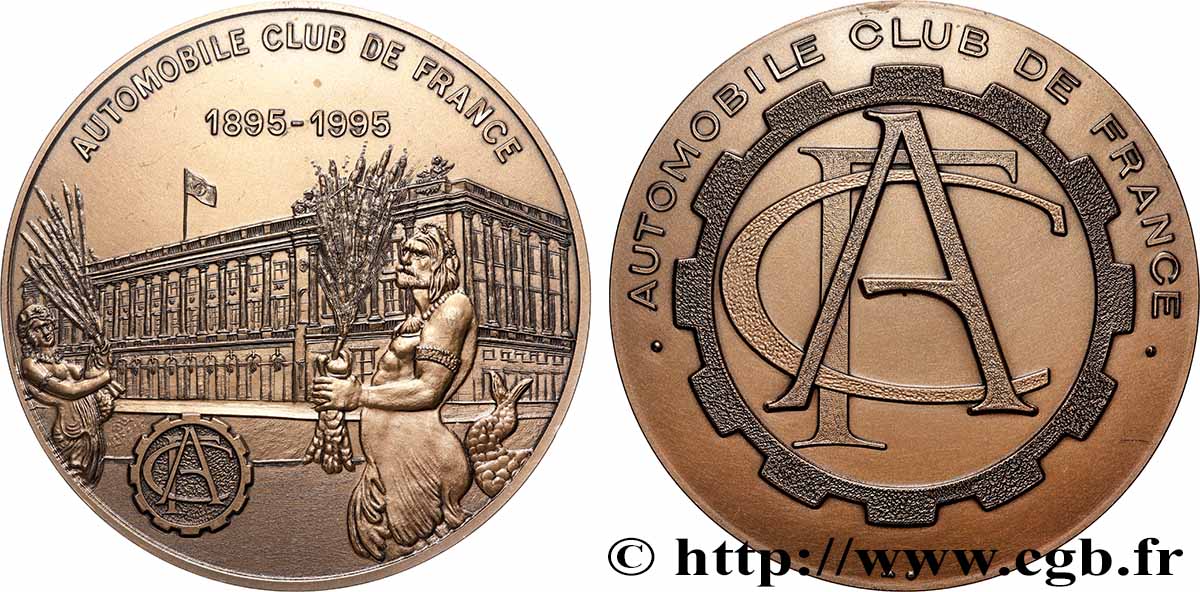 CINQUIÈME RÉPUBLIQUE Médaille, Automobile-club de France SUP