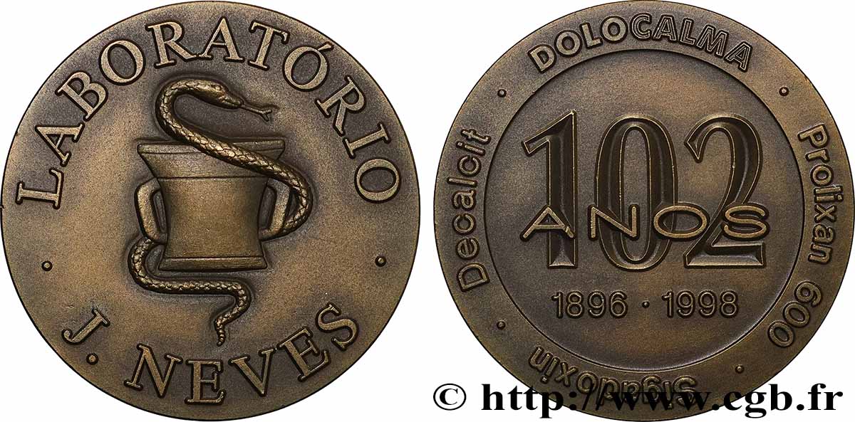 PORTUGAL Médaille, Laboratoire Neves SUP