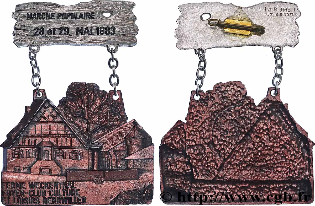 V REPUBLIC Médaille, Marche populaire AU