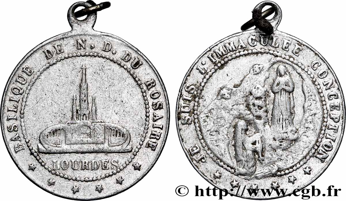 MÉDAILLES RELIGIEUSES Médaille, Basilique de Notre Dame du Rosaire fVZ