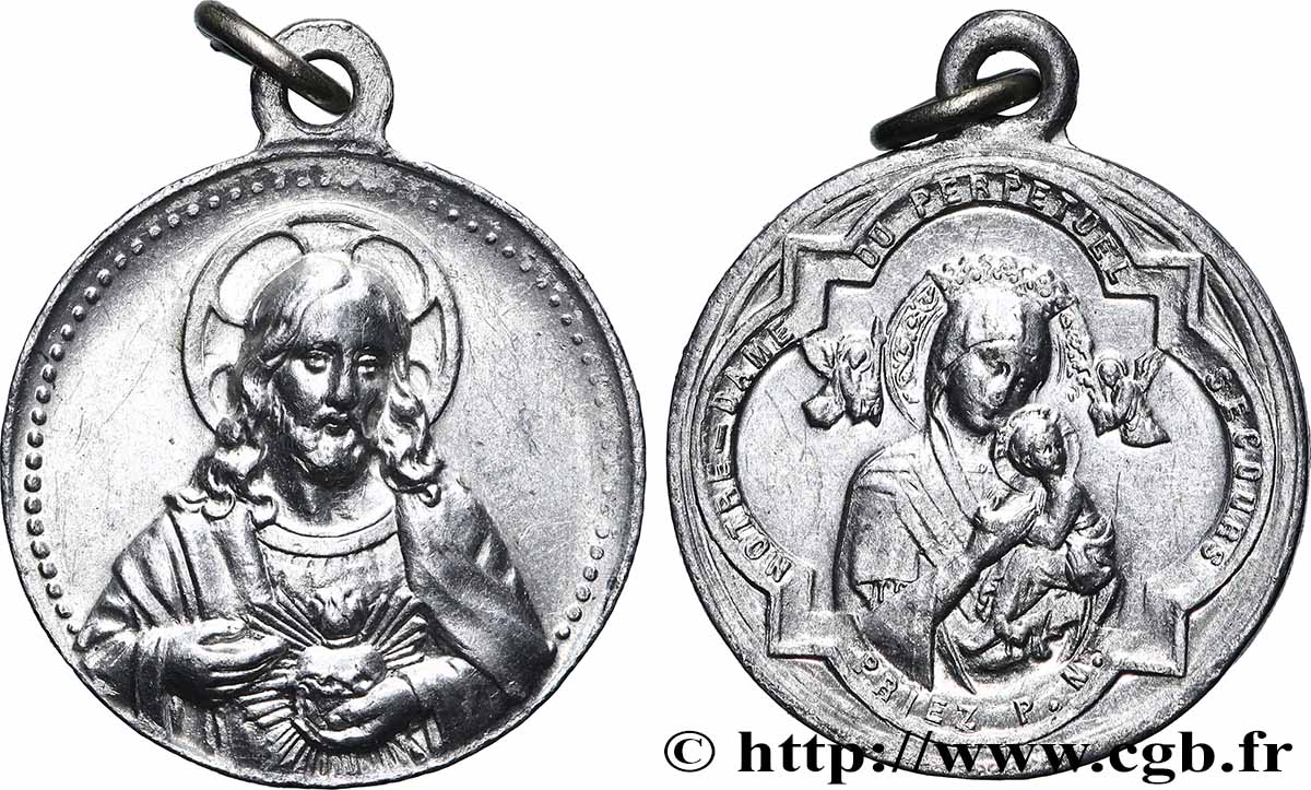 MÉDAILLES RELIGIEUSES Médaille, Notre Dame perpétuel AU