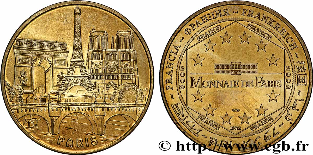 MÉDAILLES TOURISTIQUES Médaille touristique, Paris TTB+