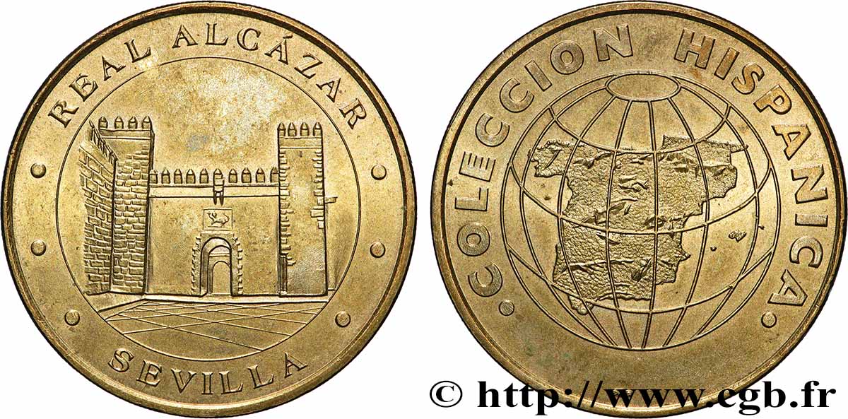 MÉDAILLES TOURISTIQUES Médaille, Alcazar de Séville TTB+