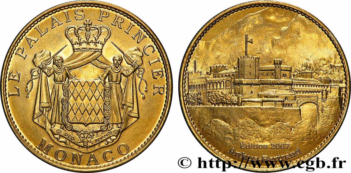 TOURISTIC MEDALS Médaille, Palais princier de Monaco MBC+