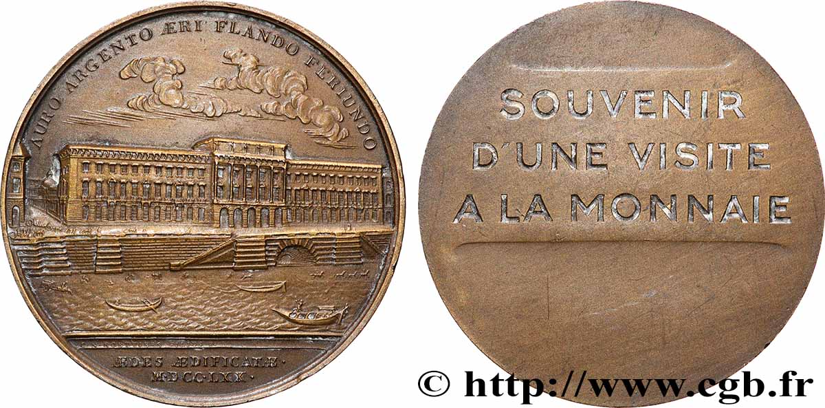 TROISIÈME RÉPUBLIQUE Médaille, Souvenir d’une visite à la Monnaie TTB+