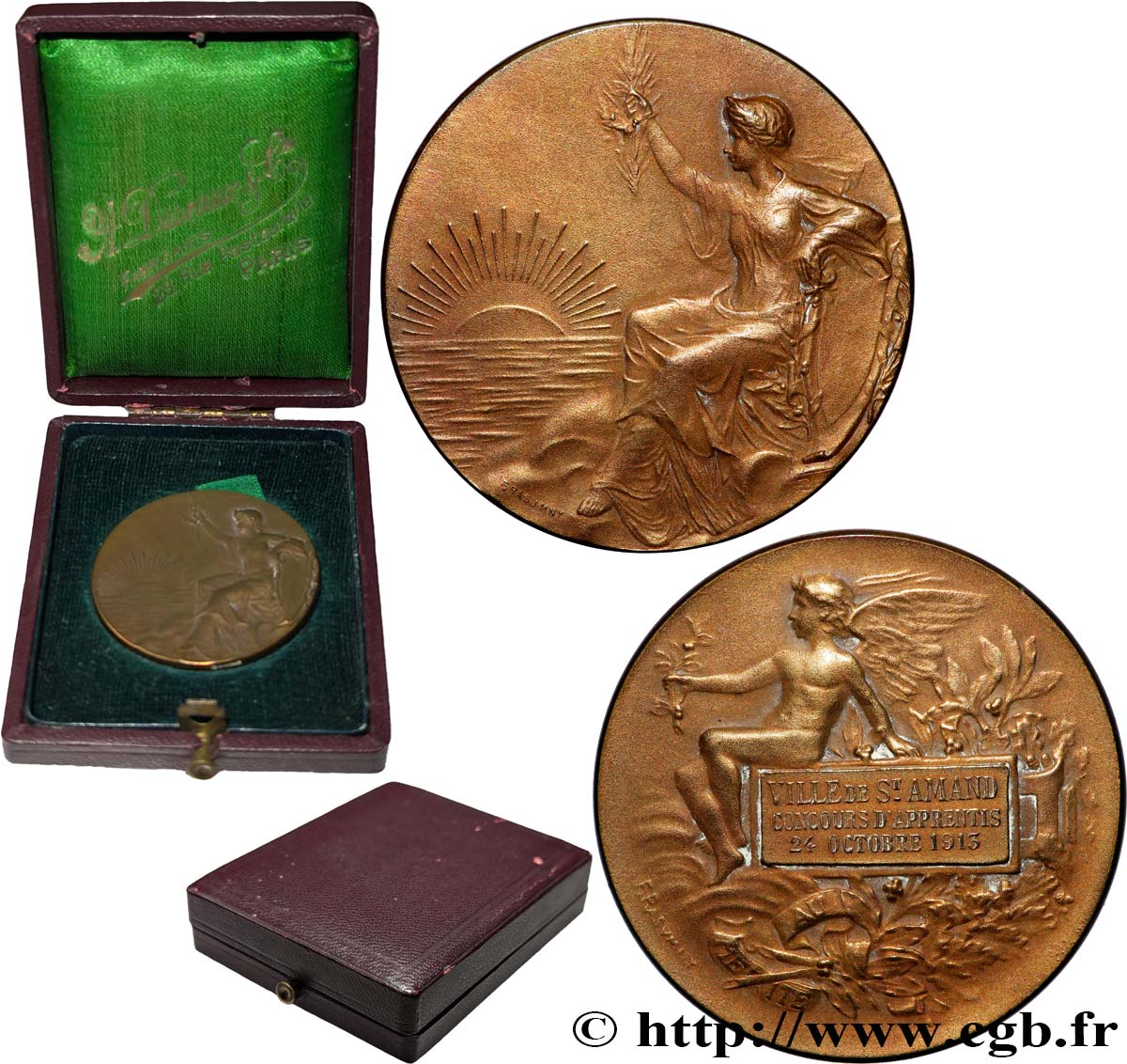 DRITTE FRANZOSISCHE REPUBLIK Médaille, Concours d’apprentis fVZ