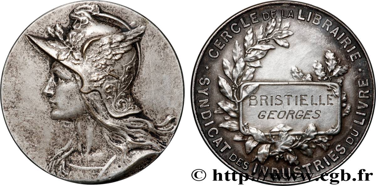 IMPRIMERIE ET PAPETERIE Médaille, Cercle de la librairie TTB