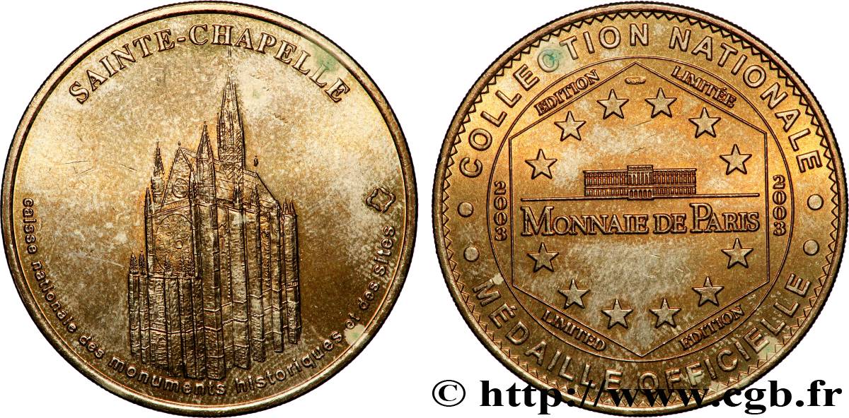 TOURISTIC MEDALS Médaille touristique, Sainte Chapelle XF