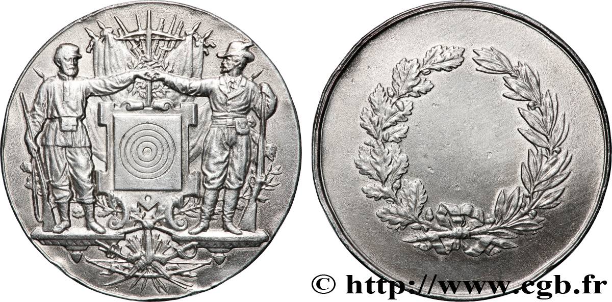 TIR ET ARQUEBUSE Médaille de récompense TB+