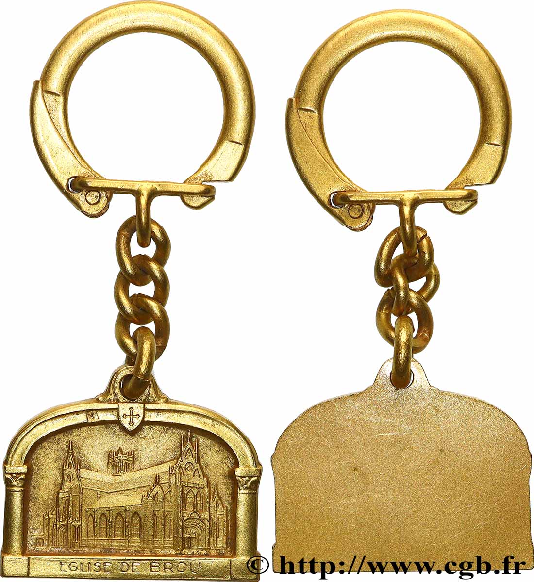 MÉDAILLES RELIGIEUSES Médaille, Porte-clès, Église de Brou SUP