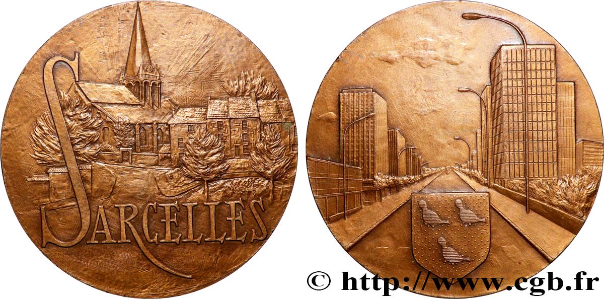 QUINTA REPUBLICA FRANCESA Médaille, Sarcelles MBC+