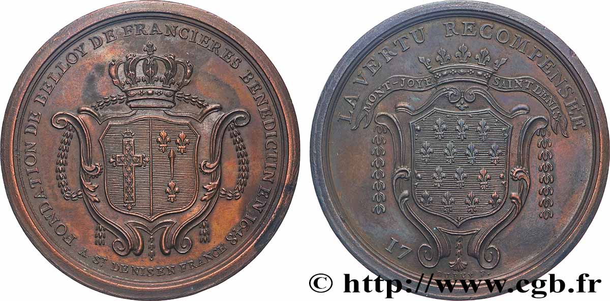 AMOUR ET MARIAGE Médaille, rente Antoine de Belloy de Francières TTB+