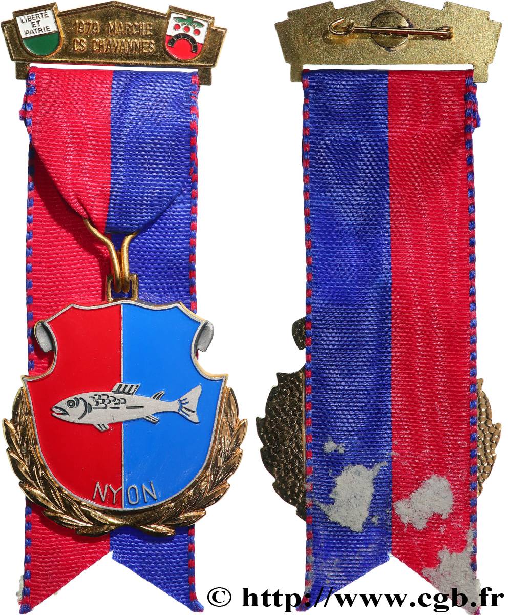 SUISSE - CANTON DE VAUD Médaille, Nyon TTB+