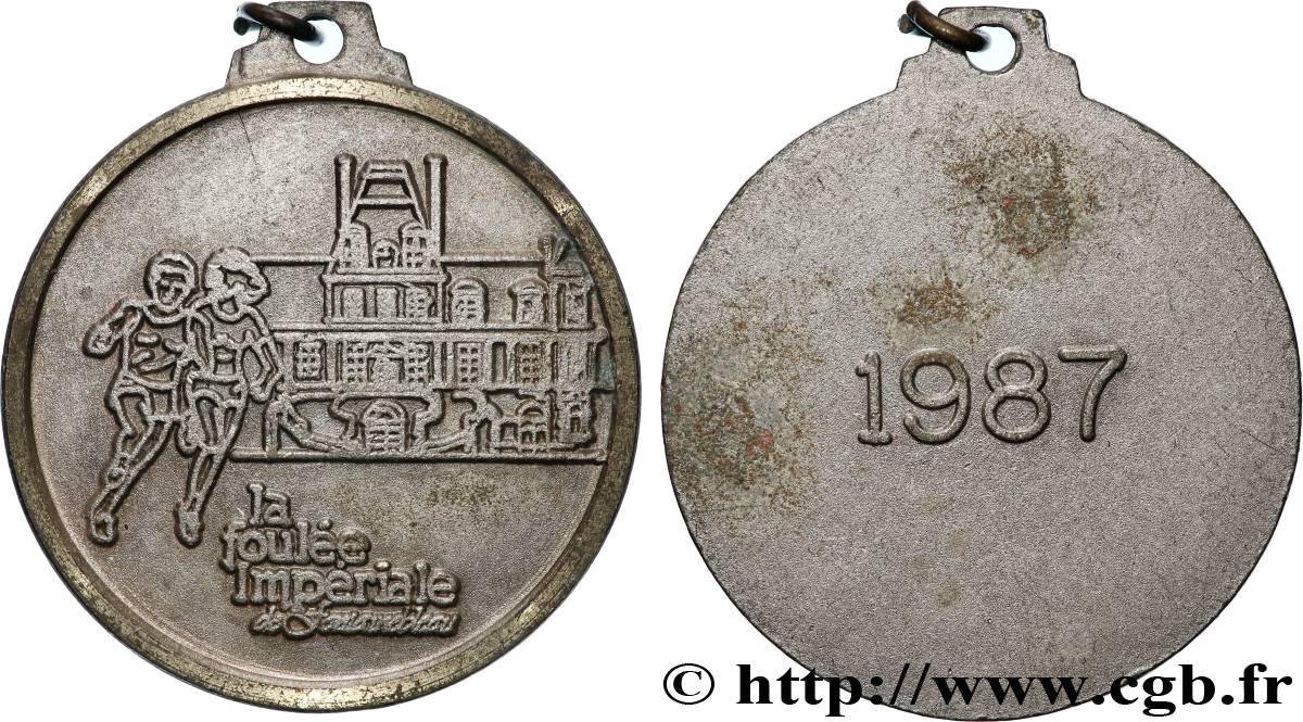 CINQUIÈME RÉPUBLIQUE Médaille, La foulée impériale de Fontainebleau TTB+
