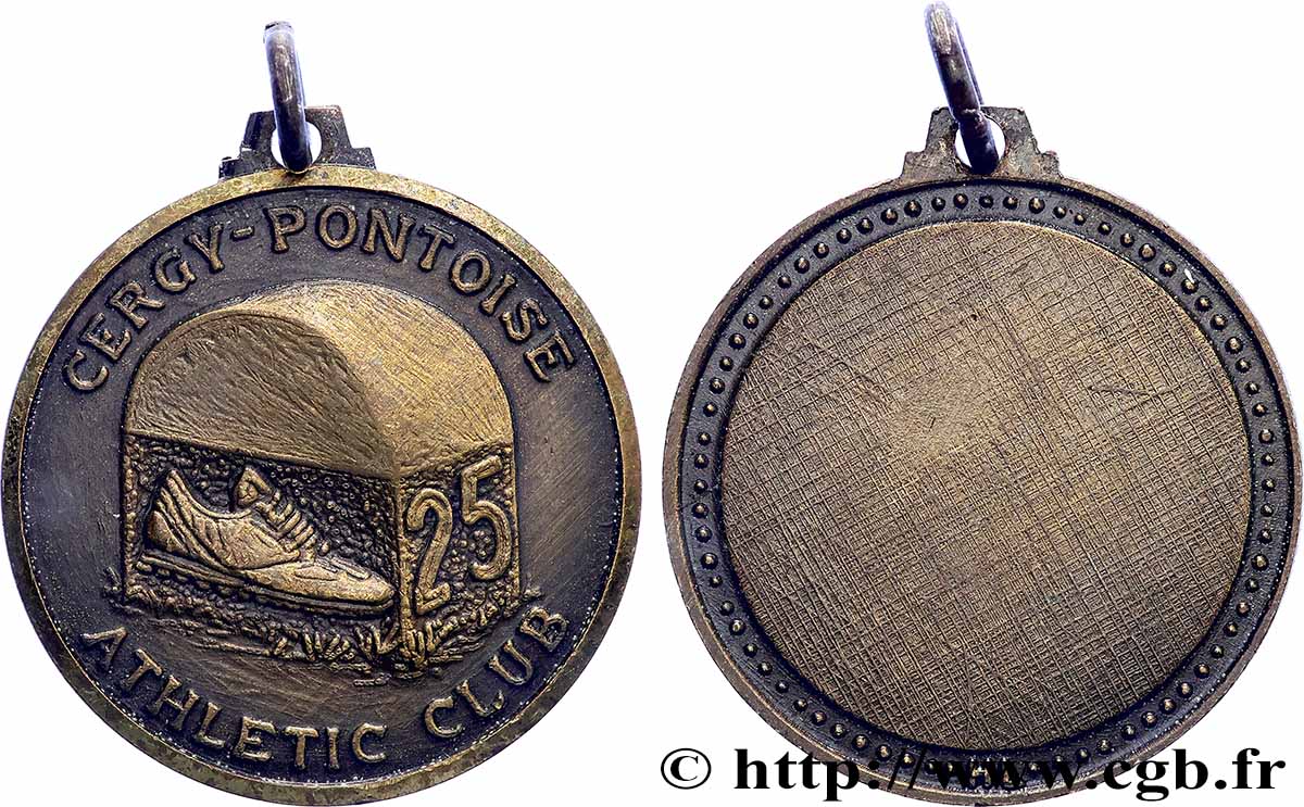 CINQUIÈME RÉPUBLIQUE Médaille, Athletic club 25 TTB+