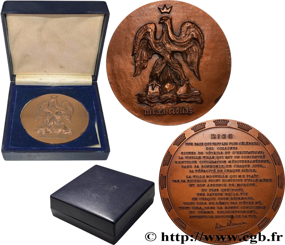 CINQUIÈME RÉPUBLIQUE Médaille, Nice SUP