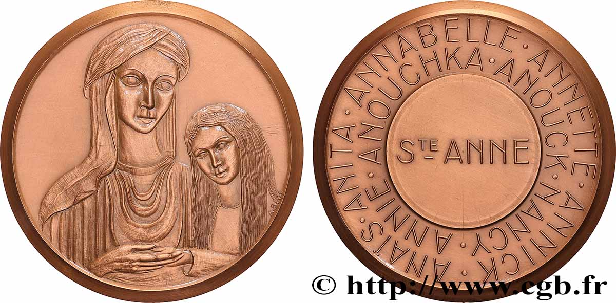MÉDAILLES RELIGIEUSES Médaille, Sainte Anne SPL