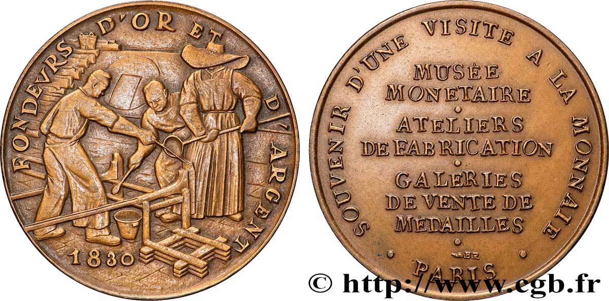 MONNAIE DE PARIS Médaille, Musée Monétaire TTB+