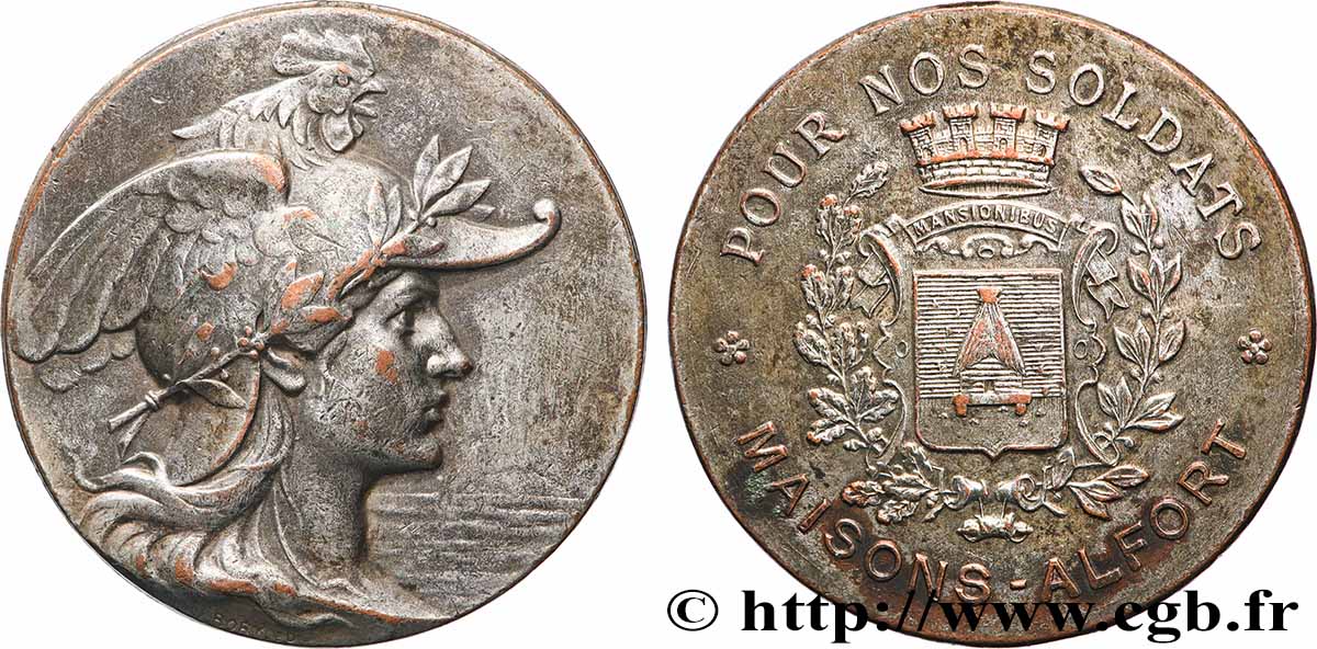 TROISIÈME RÉPUBLIQUE Médaille, Pour nos soldats TTB