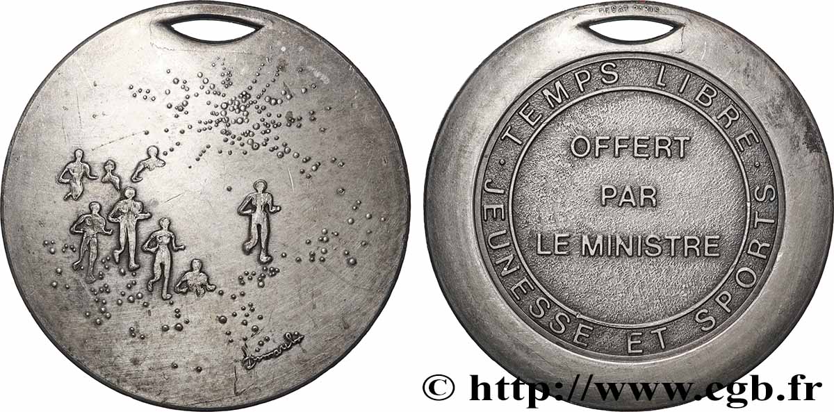 SPORTS Médaille, Temps libre, Jeunesse et sports fVZ